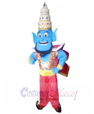 Magic Lamp Elf Mascot Costume Cartoon with Pagoda Hat