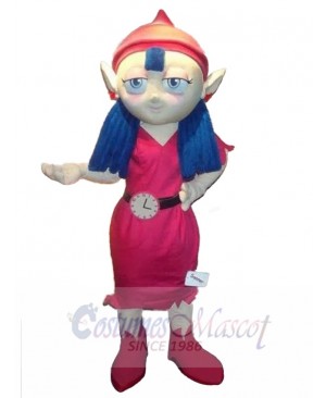 Little Red Riding Hood Elf Mascot Costume Cartoon