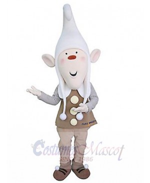 Skinny Elf Mascot Costume Cartoon