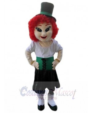 Red Hair Elf Leprechaun Mascot Costume Cartoon