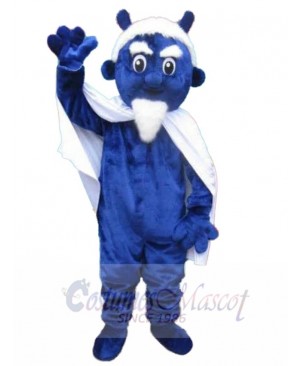 Leader Elf  Mascot Costume Cartoon with White Beard