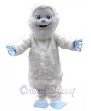 Cute Yeti Snowman Mascot Costume Cartoon