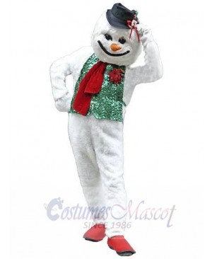 Funny Snowman Yeti Mascot Costume Cartoon