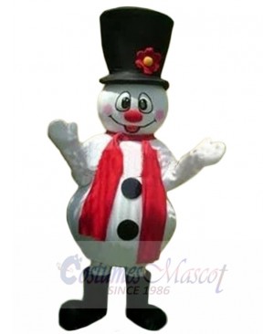 Lovely Christmas Snowman Yeti Mascot Costume Cartoon