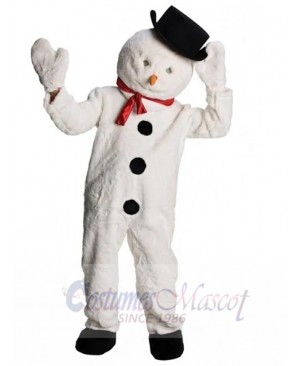 Snowman Plush Mascot Costume Cartoon