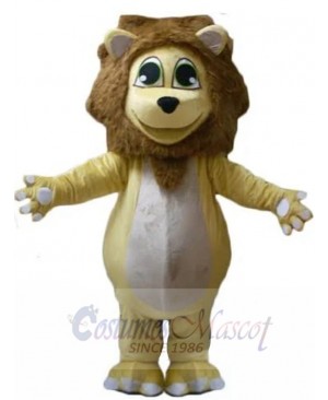 Pathetic Yellow Lion Mascot Costume Animal