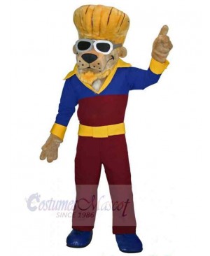 Fashion Dog Mascot Costume Animal with Glasses