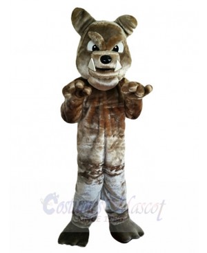 Grey British Bulldog Spark Mascot Costume Animal