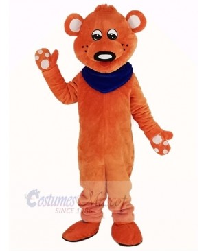 Orange Teddy Bear Mascot Costume