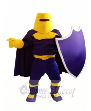 Purple Knight Spartan Trojan Mascot Costume 