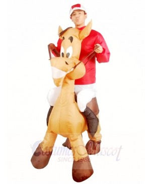 Ride on Horse Blow Up Donkey Inflatable Halloween Xmas Costumes for Adults