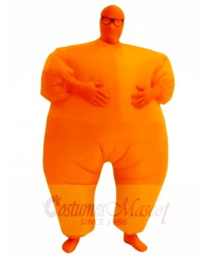 Orange Full Body Suit Inflatable Halloween Christmas Costumes for Adults