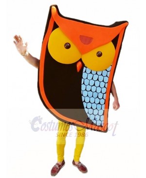 Cartoon Orange Owl Mascot Costumes Animal   