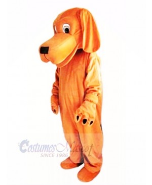 Brown Dog with Long Ears Mascot Costumes Cartoon