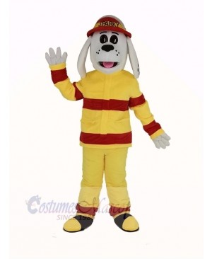 New Sparky the Fire Dog with Red Hat Mascot Costume