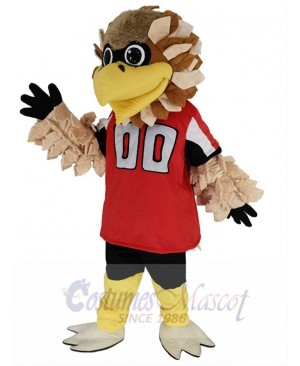 Atlanta Falcons Freddie Falcon Mascot Costume in Red Jersey Animal