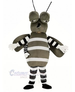 Gray Mosquito Mascot Costume Animal	