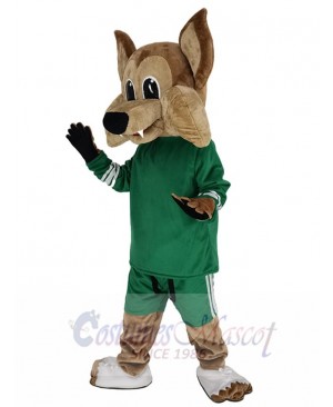 Arizona Coyote Howler Mascot Costume Animal in Green Jersey