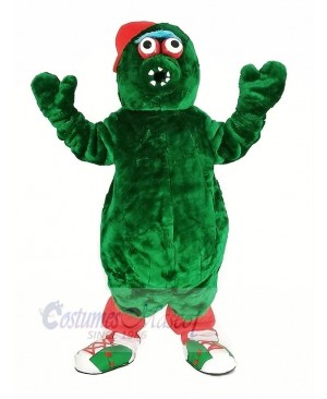 Red Hat Green Monster Mascot Costume