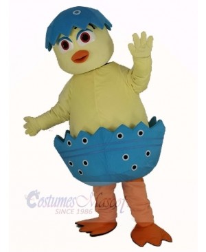 Cute Chick in Egg Mascot Costume