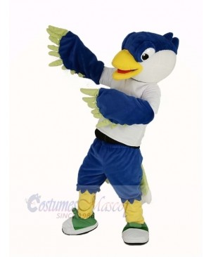 Blue Head Bird Mascot Costume Animal