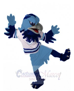 Agile Blue Eagle Falcon Mascot Costume Animal