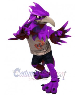 Purple Phoenix Bird Mascot Costume Animal