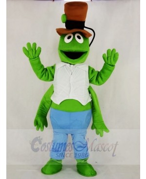 Realistic Green Grasshopper Mascot Costume Cartoon