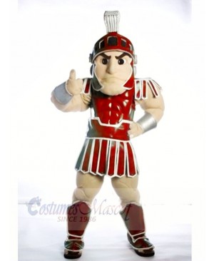 Red Spartan Trojan knight Sparty Mascot Costume Custom Fancy Costume Carnival Cosplay