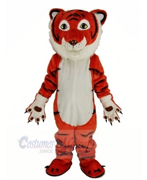 Cute Orange Tiger Mascot Costum Animal