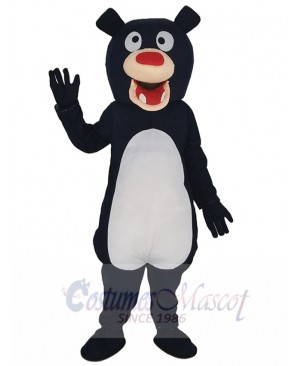 Navy Blue Bear Mascot Costume Animal