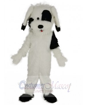 Funny Black and White Dog Mascot Costume Animal