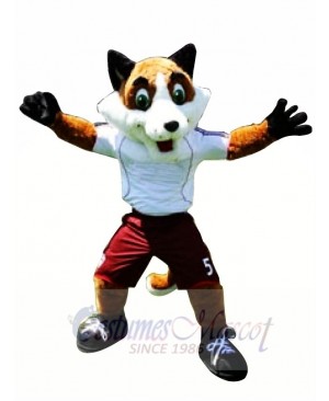 High Quality Soccer Fox Mascot Costume 