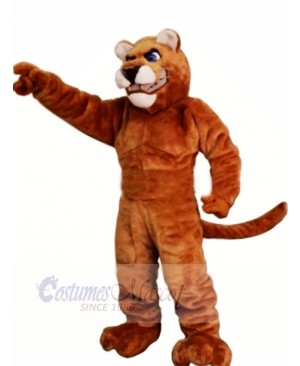 Power Brown Panther Mascot Costumes Adult