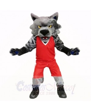 Sport Cat with Red Shirt Mascot Costumes School