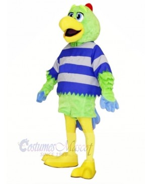 Tall Green Parrot Mascot Costumes Adult	