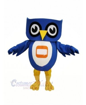 Lovely Blue Owl Mascot Costume Cheap	