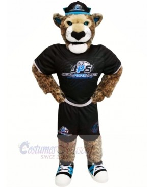 Power Sport Jaguar Mascot Costume Cartoon