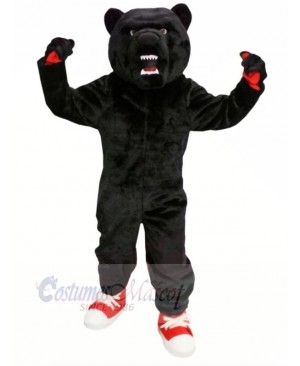 High School Black Bear Mascot Costumes Adult