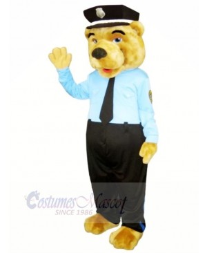Policeman Bear Mascot Costumes Cartoon