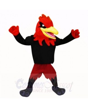 Sport Roadrunner with Black Shirt Mascot Costumes Adult