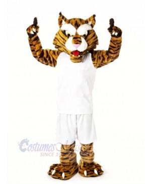 Strong Wildcats with White Suit Mascot Costumes