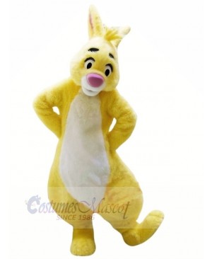 Yellow Rabbit with Big Eyes Mascot Costumes Animal