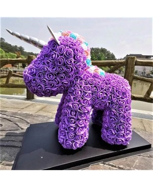 Purple Unicorn Flower Unicorn Best Gift for Mother's Day, Valentine's Day, Anniversary, Weddings and Birthday