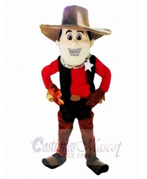College Cowboy Mascot Costume 