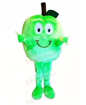 Funny Green Apple Fruit Mascot Costume Cartoon 