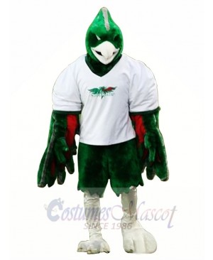 Sport Green Phoenix Mascot Costume 