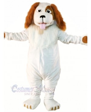 White Wizard Dog Mascot Costumes Cartoon