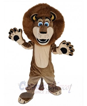 Cute Alex The Lion Mascot Costume Animal