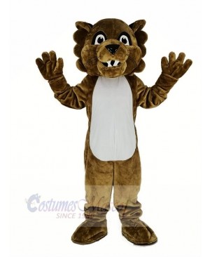 Brown Cougar Paws Mascot Costume Animal